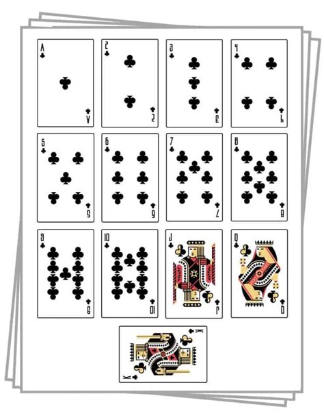 playing card template printable|printable playing cards for free.